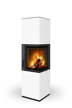 HARMONY R HA 10 - кахельний акумуляційний кутовий камін HARMONY R HA 10 - кахельний акумуляційний кутовий камін фото