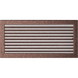 Камінна решітка Kratki мідна з жалюзями 22x45 22/45MX фото 1
