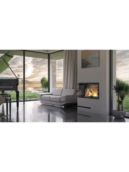 Камінна топка Defro Home INTRA ME BL SLIM (чорний шамот) Камінна топка Defro Home INTRA ME BL SLIM (чорний шамот) фото