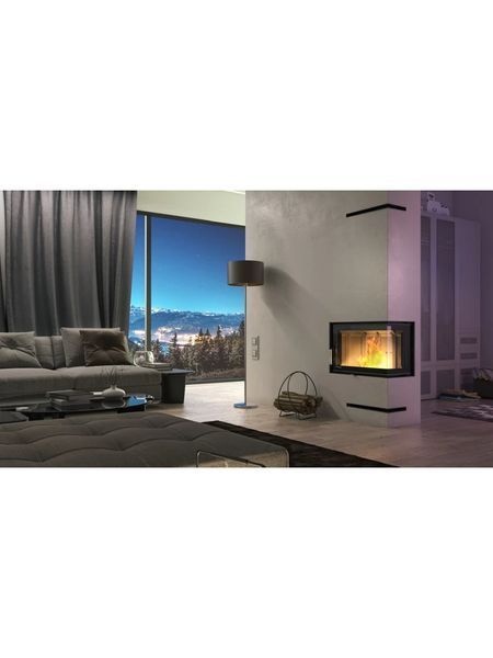Камінна топка Defro Home INTRA ME BP SLIM (чорний шамот) Камінна топка Defro Home INTRA ME BP SLIM (чорний шамот) фото