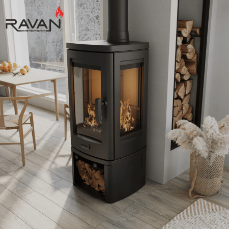ЧАВУННА ДРОВ&rsquo;ЯНА ПІЧ-КАМІН RAVAN ELARA 10 КВТ 5290 фото