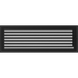 Камінна решітка Kratki Oskar чорна з жалюзями 17x49 49OCX фото 1