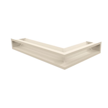 Камінна решітка Kratki LUFT кутова ліва кремова 60x40x9 LUFT/NL/9/40/45S/K фото