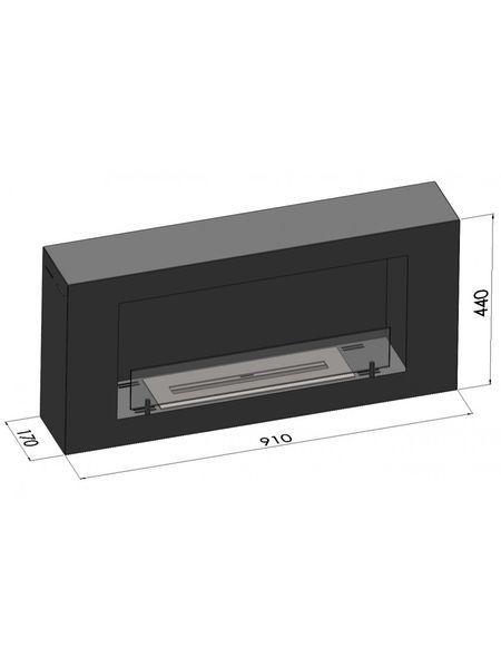 Біокамін Simple Fire BLACKBOX 910 Чорний Біокамін Simple Fire BLACKBOX 910 Чорний фото