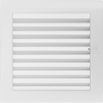 Камінна решітка Kratki біла з жалюзями 22x22 22BX фото