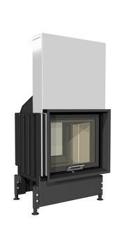 Каминная топка 2 стекла с подъемным механизмом Kobok Kazeta O 78 VD 850/450 1173856286 фото